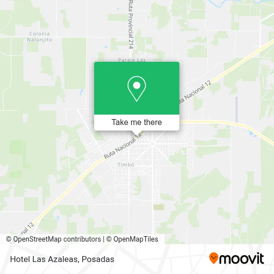Hotel Las Azaleas map
