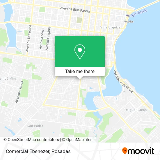 Comercial Ebenezer map