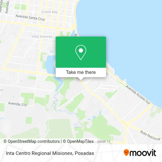 Inta Centro Regional Misiones map