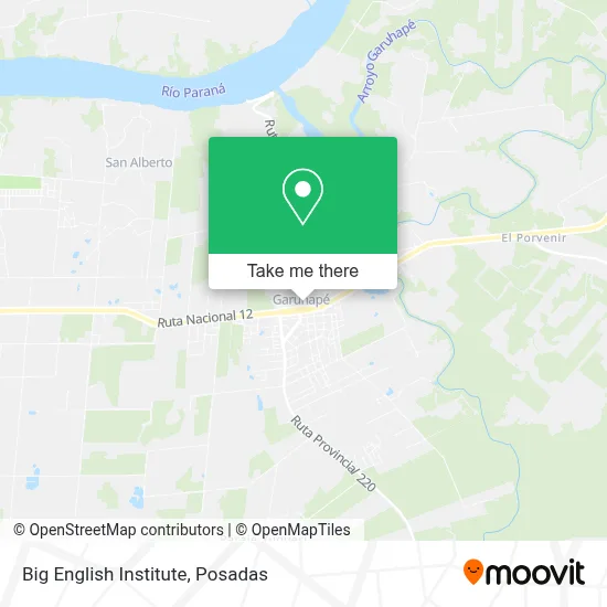 Big English Institute map