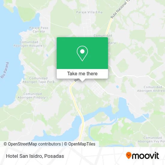 Hotel San Isidro map