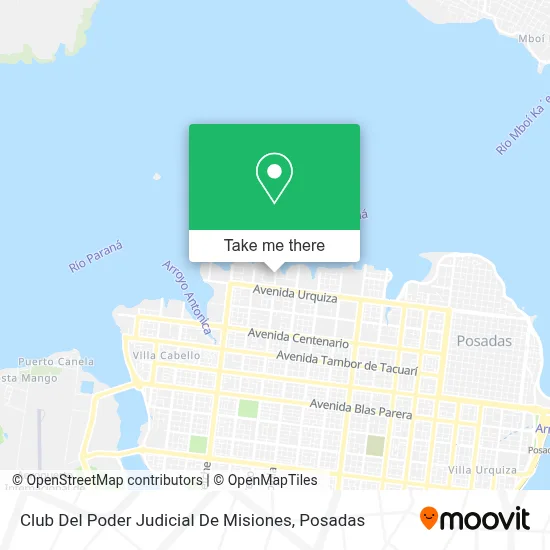Club Del Poder Judicial De Misiones map
