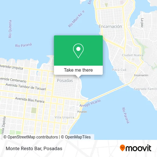 Monte Resto Bar map