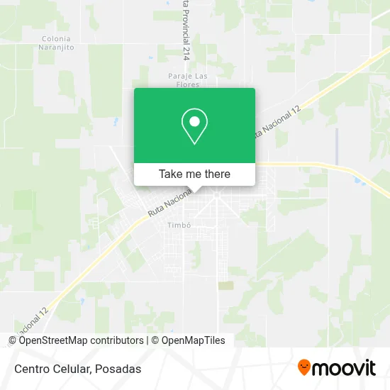 Centro Celular map