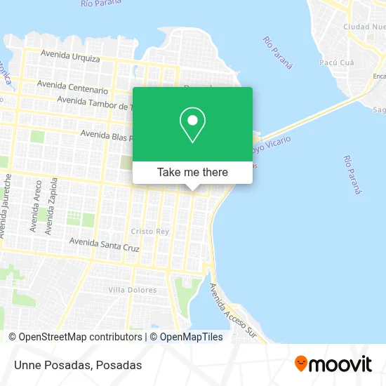 Unne Posadas map
