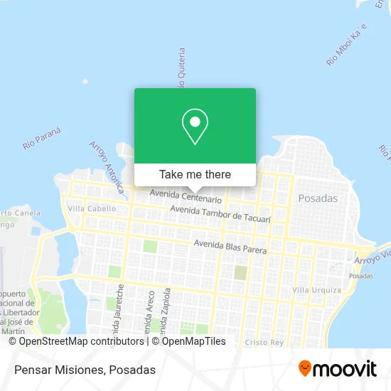 Pensar Misiones map