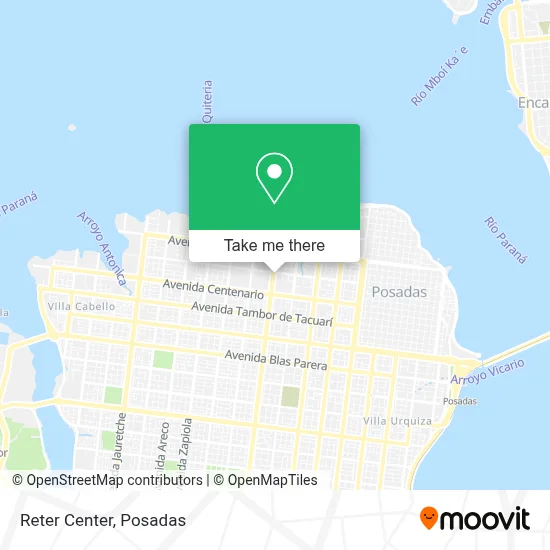 Reter Center map