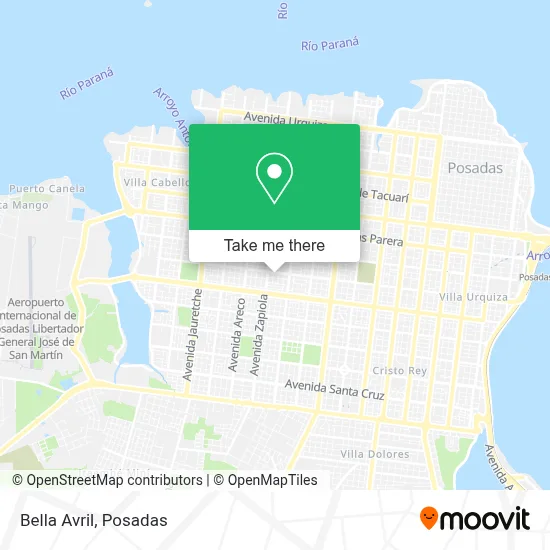 Bella Avril map
