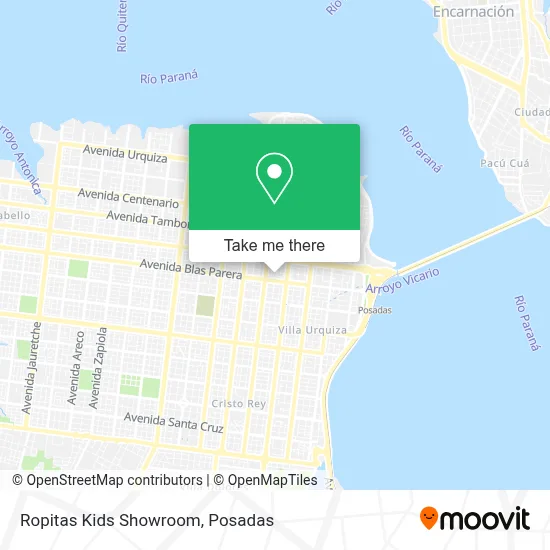 Ropitas Kids Showroom map