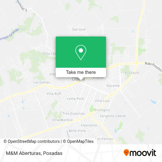 M&M Aberturas map