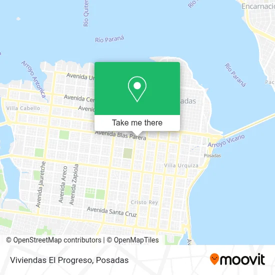 Viviendas El Progreso map