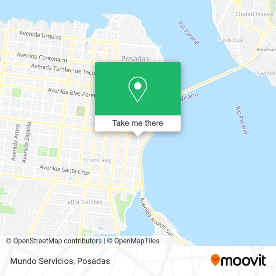 Mundo Servicios map