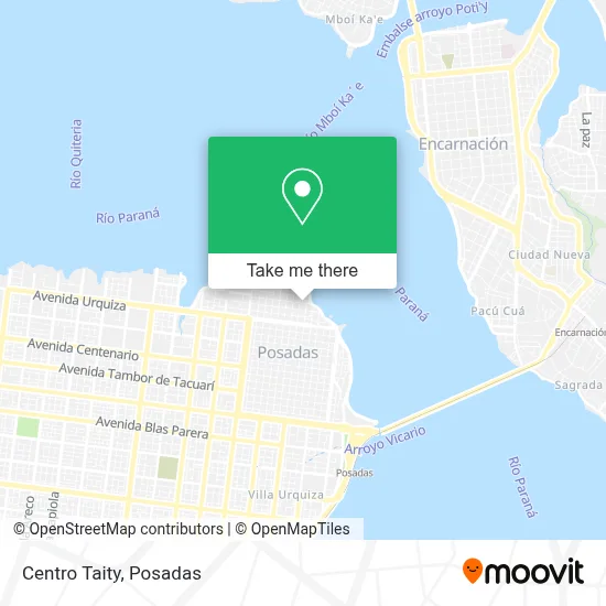 Centro Taity map