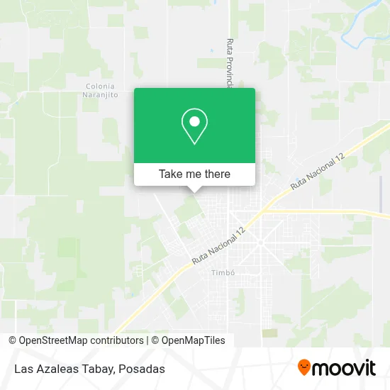 Las Azaleas Tabay map