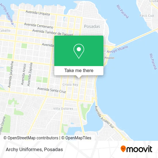 Archy Uniformes map