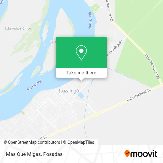 Mas Que Migas map