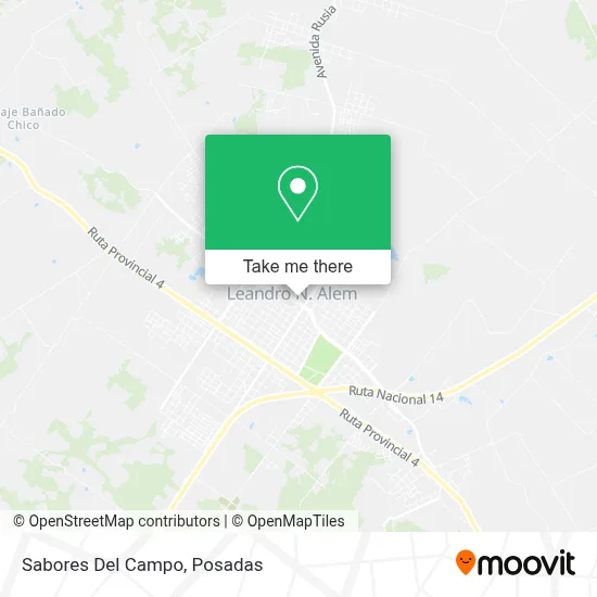 Sabores Del Campo map