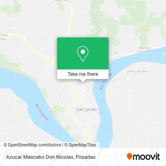 Azucar Mascabo Don Nicolas map