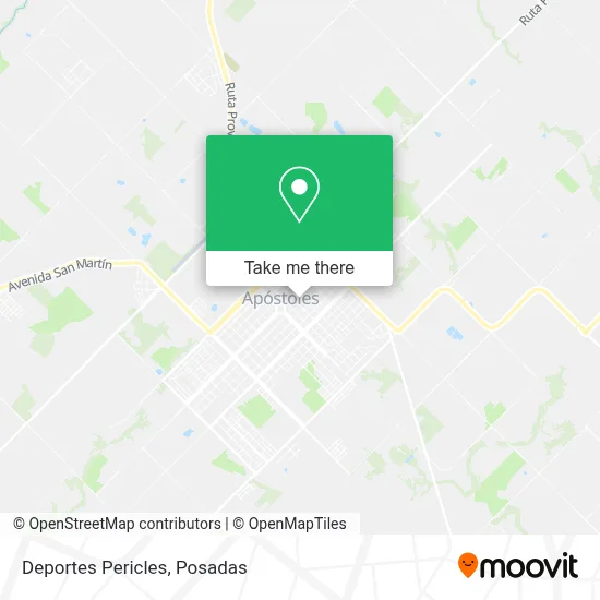 Deportes Pericles map