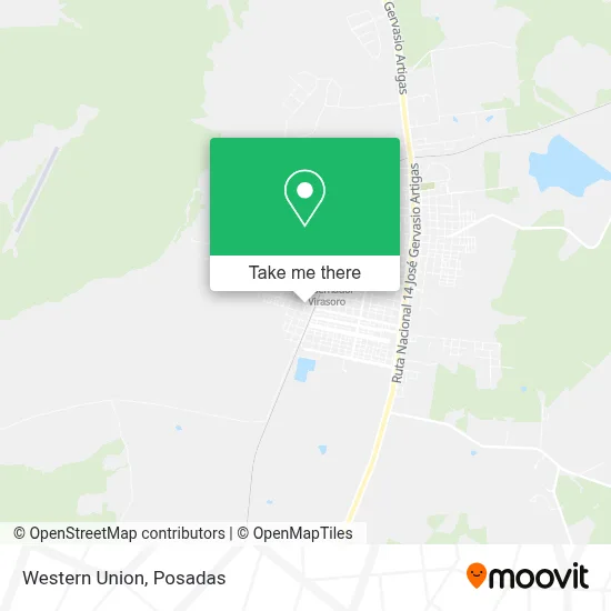 Western Union map