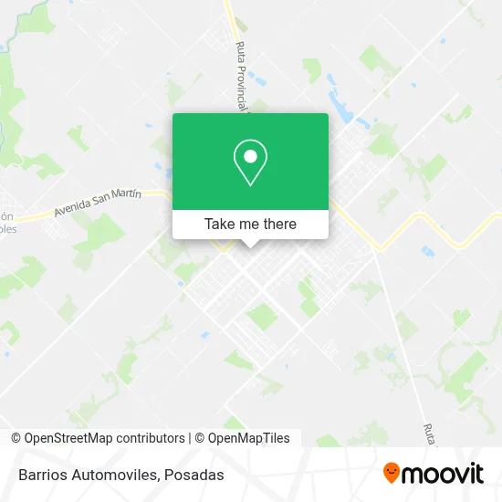 Barrios Automoviles map