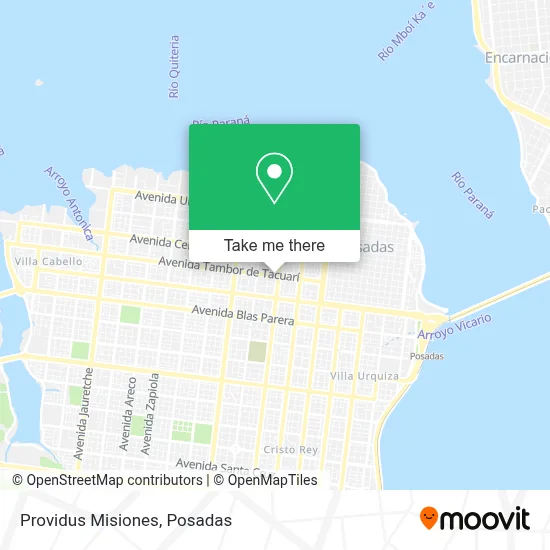 Providus Misiones map
