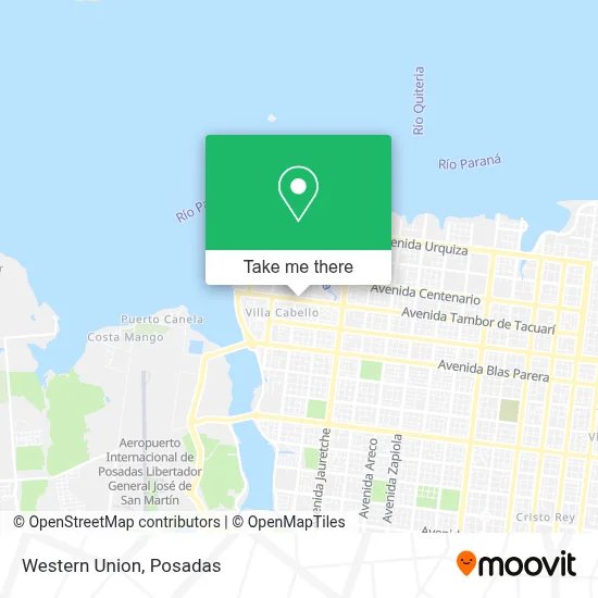 Western Union map