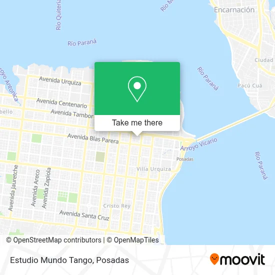 Estudio Mundo Tango map