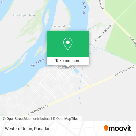Western Union map