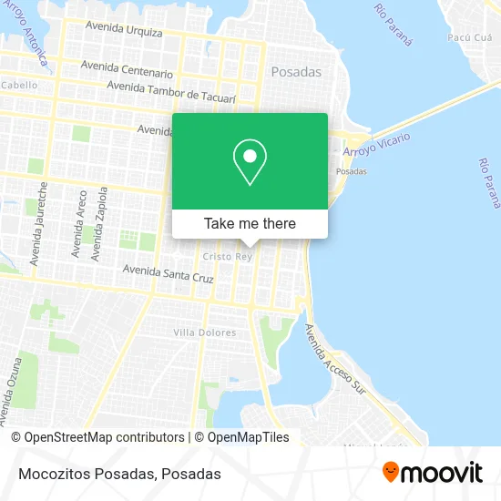 Mocozitos Posadas map
