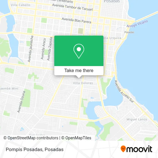 Pompis Posadas map