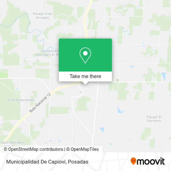 Municipalidad De Capioví map