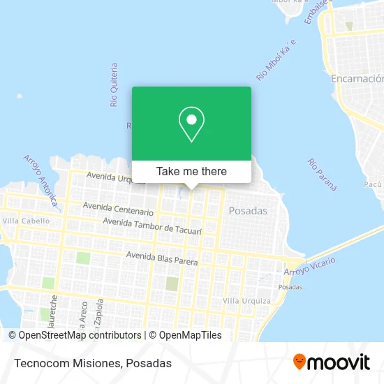 Tecnocom Misiones map