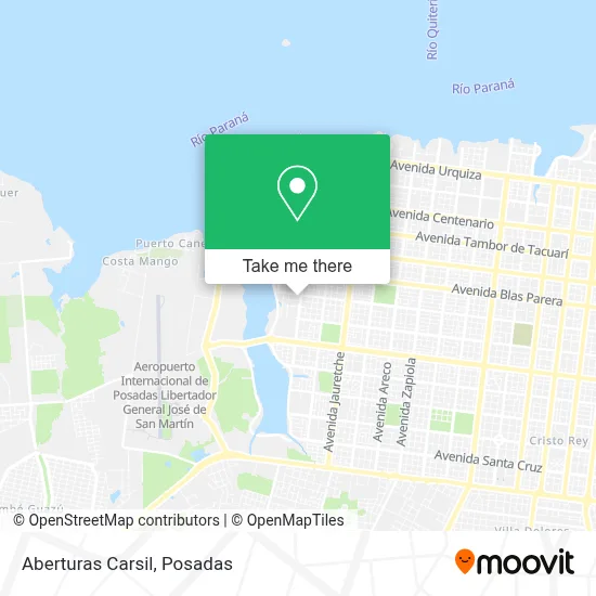 Aberturas Carsil map