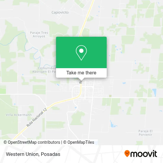Western Union map