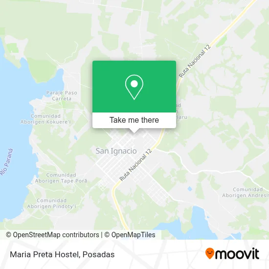 Maria Preta Hostel map