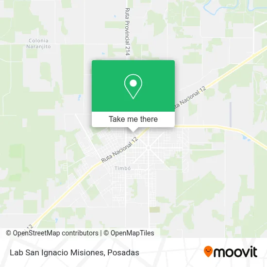 Lab San Ignacio Misiones map