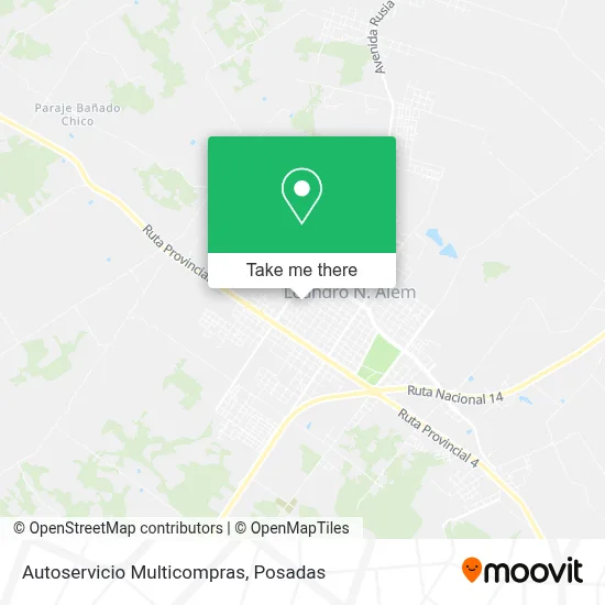 Autoservicio Multicompras map