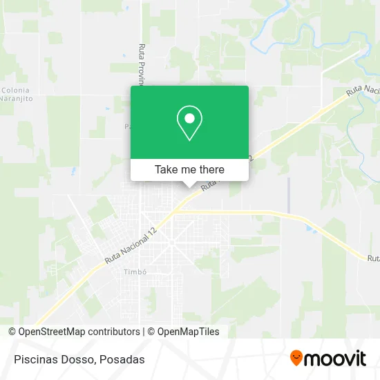 Piscinas Dosso map