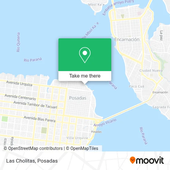 Las Cholitas map
