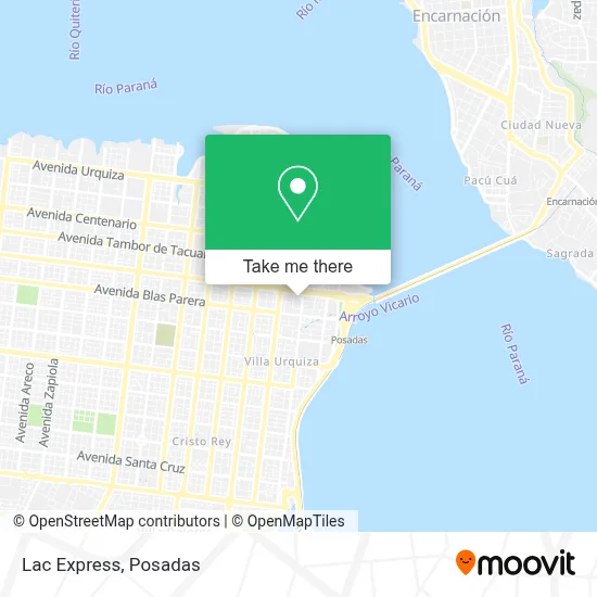 Lac Express map