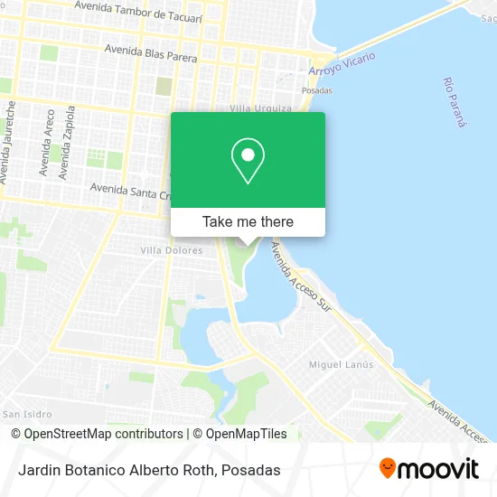 Jardin Botanico Alberto Roth map