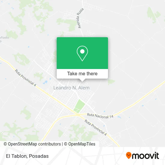 El Tablon map