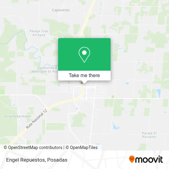 Engel Repuestos map