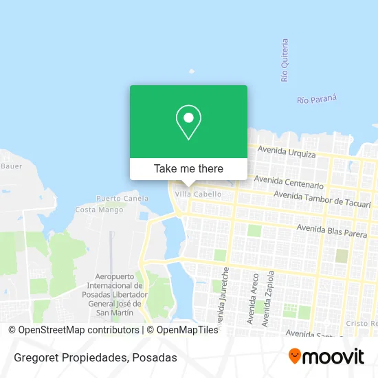 Gregoret Propiedades map