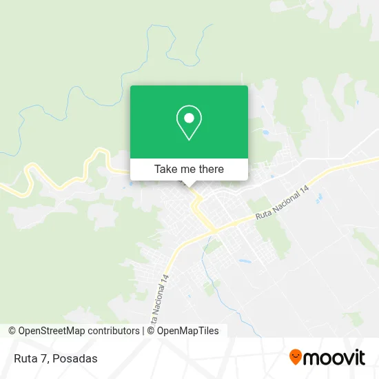 Ruta 7 map
