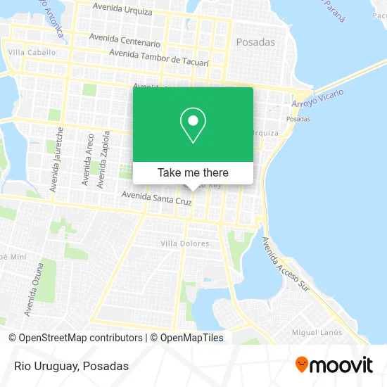Rio Uruguay map