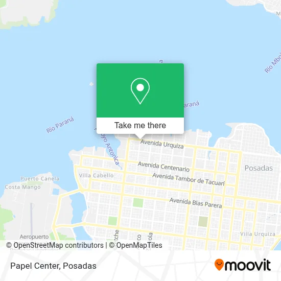 Papel Center map