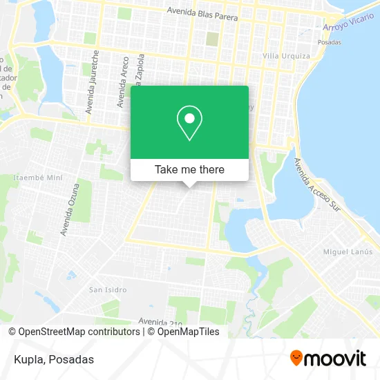 Kupla map