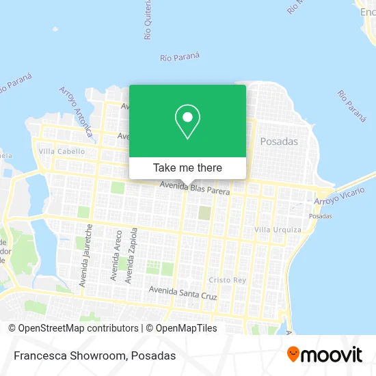 Francesca Showroom map